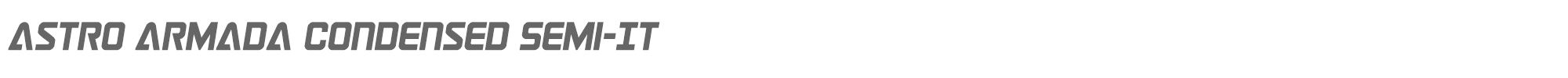 Astro Armada astroarmadacondsemital.ttf font preview