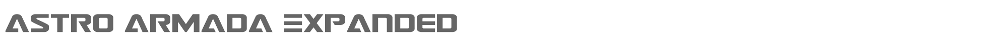 Astro Armada astroarmadaexpand.ttf font preview