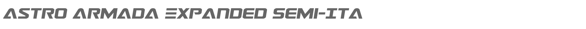 Astro Armada astroarmadaexpandsemital.ttf font preview