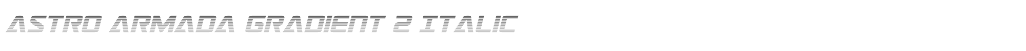 Astro Armada astroarmadagrad2ital.ttf font preview