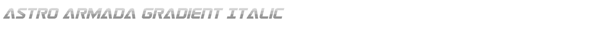 Astro Armada astroarmadagradital.ttf font preview