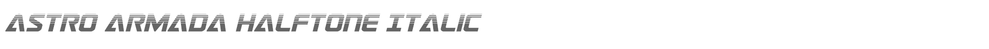 Astro Armada astroarmadahalfital.ttf font preview