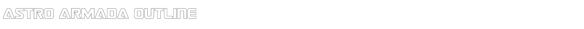 Astro Armada astroarmadaout.ttf font preview