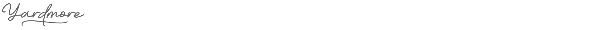 Sample characters Yardmore Font