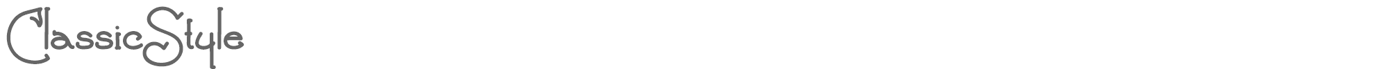 Sample characters Classic Style Font