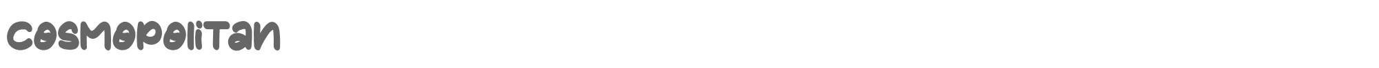 Cosmopolitan Regular.ttf font preview