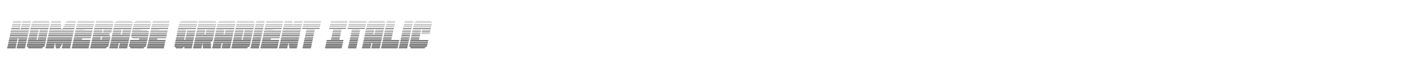 Homebase homebasegradital.ttf font preview