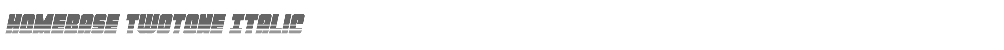 Homebase homebasetwoital.ttf font preview