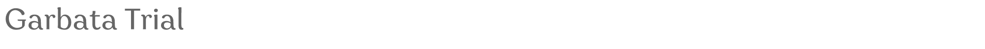 Garbata GarbataTrial-Regular.ttf font preview