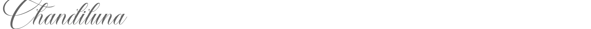 Sample characters Chandiluna Font