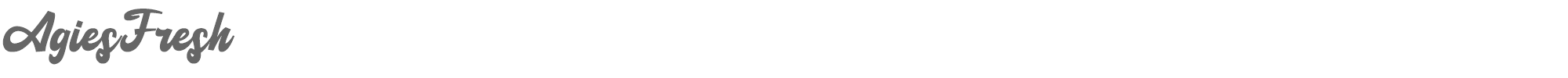 Agies Fresh AgiesFresh.ttf font preview
