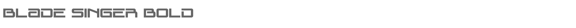 Blade Singer bladesingerbold.ttf font preview