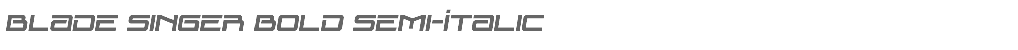 Blade Singer bladesingerboldsemital.ttf font preview
