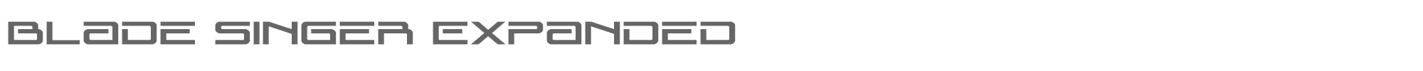 Blade Singer bladesingerexpand.ttf font preview
