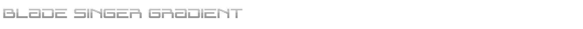 Blade Singer bladesingergrad.ttf font preview