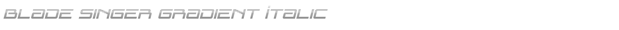 Blade Singer bladesingergradital.ttf font preview