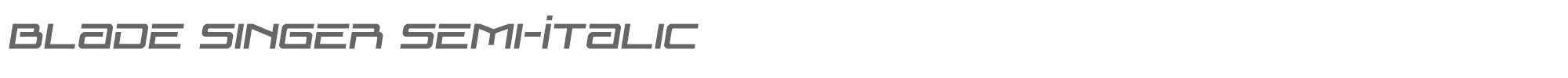 Blade Singer bladesingersemital.ttf font preview