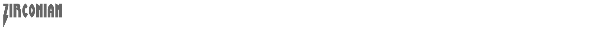 Zirconian zirconian.ttf font preview