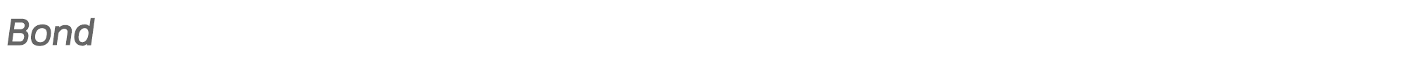 Sample characters Bond Font