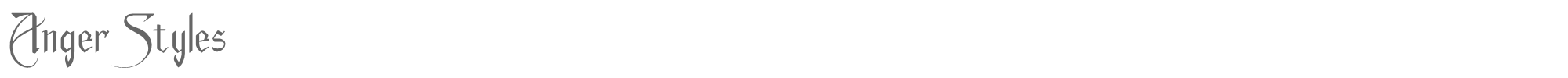 Sample characters Anger Styles Font