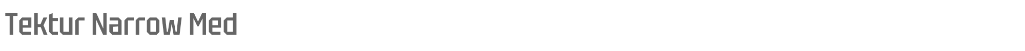 Tektur Narrow TekturNarrow-Medium.ttf font preview