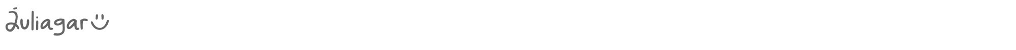 Sample characters Juliagar Font