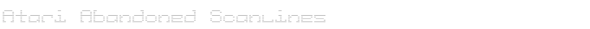 Atari Abandoned atari-abandoned-scanlines.ttf font preview