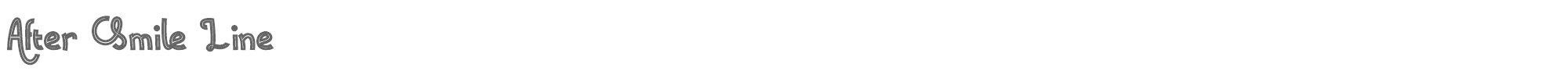 Sample characters After Smile Font