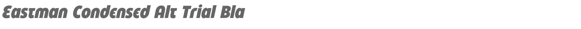 Sample characters Eastman Condensed Alt Font