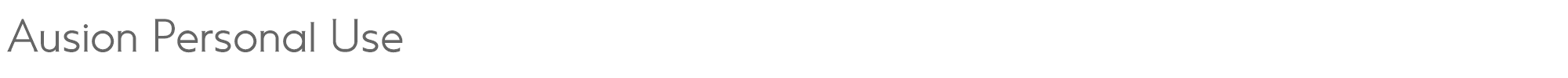Sample characters Ausion Font