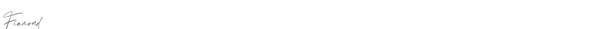 Sample characters Fiamond Font