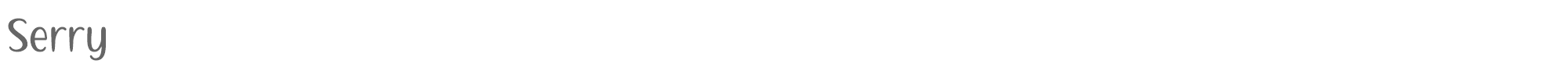 Serry Serry.otf font preview