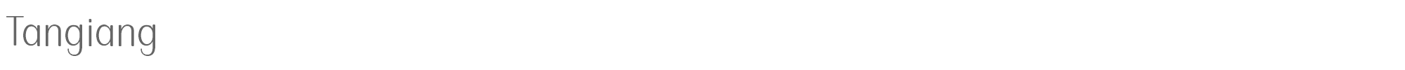 Sample characters Tangiang Font