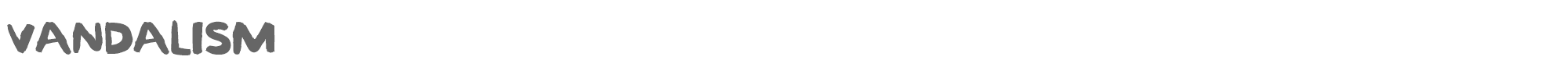 Vandalism Vandalism.ttf font preview