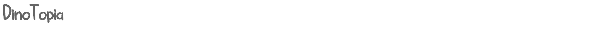 Sample characters Dinotopia Font