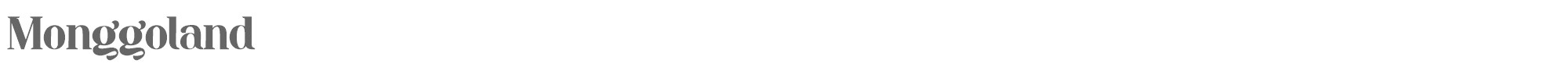 Sample characters Monggoland Font