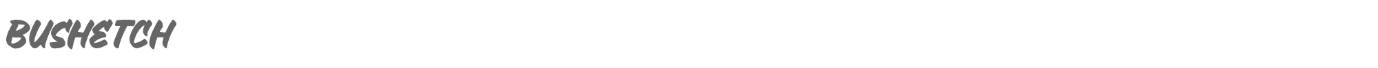 Bushetch Bushetch.ttf font preview