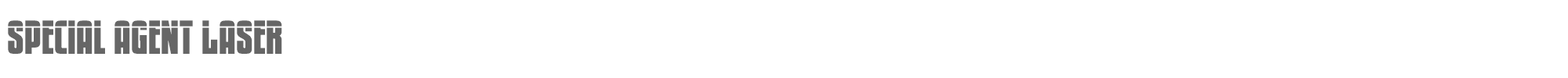 Special Agent specialagentlaser.ttf font preview