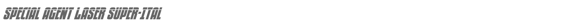 Special Agent specialagentlasersupital.ttf font preview