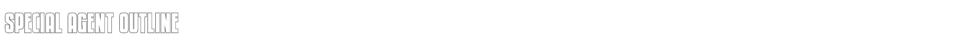 Special Agent specialagentout.ttf font preview