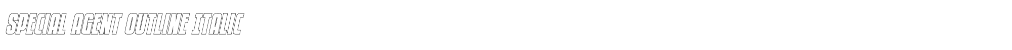 Special Agent specialagentoutital.ttf font preview