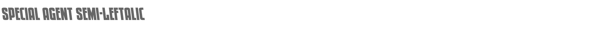 Special Agent specialagentsemileft.ttf font preview