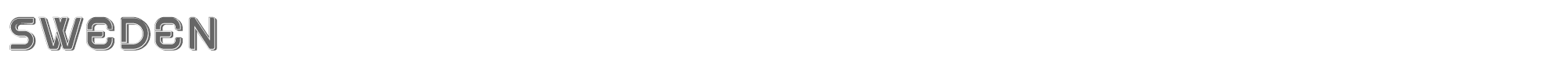 Sample characters Sweden Font