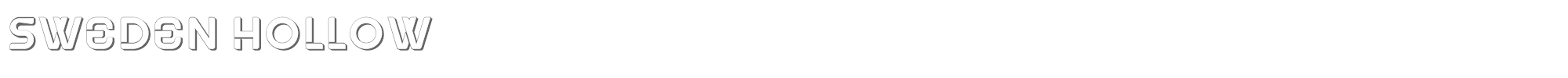 Sweden SwedenHollow.ttf font preview