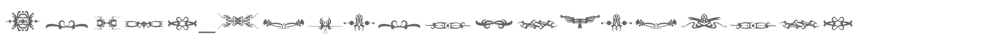 Sample characters Bougy Font