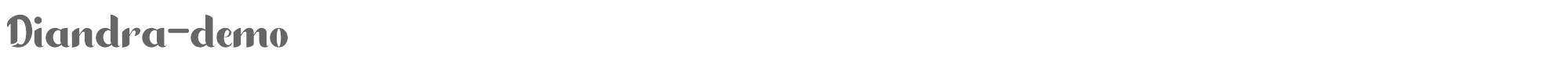 Sample characters Diandra Font