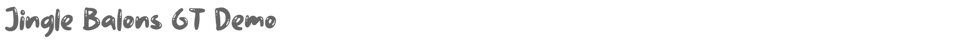 Jingle Balons GT JingleBalonsGTDemo.ttf font preview