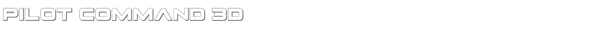 Pilot Command pilotcommand3d.ttf font preview