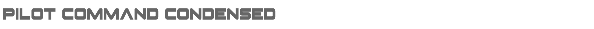 Pilot Command pilotcommandcond.ttf font preview