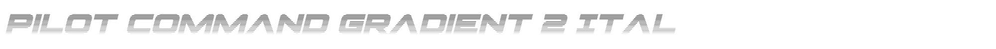 Pilot Command pilotcommandgrad2ital.ttf font preview